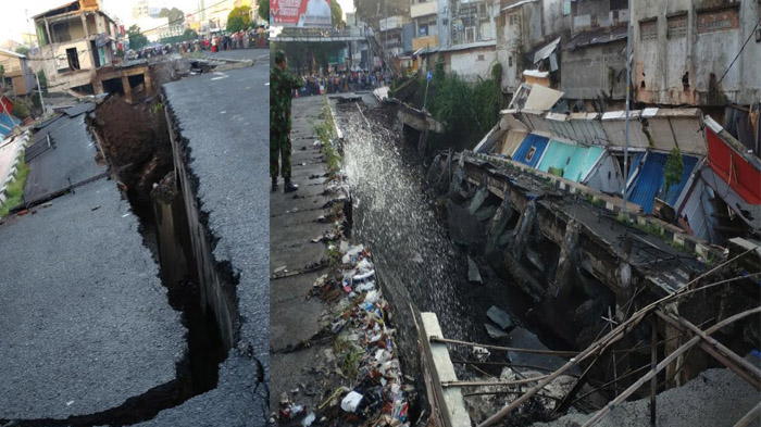 KRONOLOGI Amblesnya Jalan Protokol di Pusat Kota Jember, Warga Dengar Suara 'Kratak-Kratak'