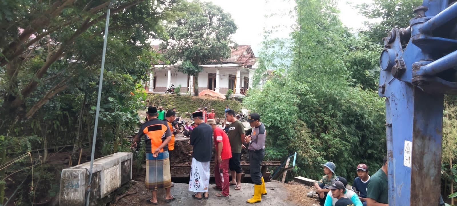 Jembatan Bordes di Desa Ponorogo Putus Digerus Banjir, BPBD Usulkan Pembangunan