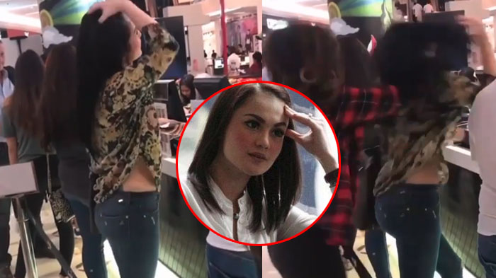 Ngeri! Beredar Video Jennifer Dunn Dilabrak Hingga Dipukul Seorang Wanita di Depan Umum