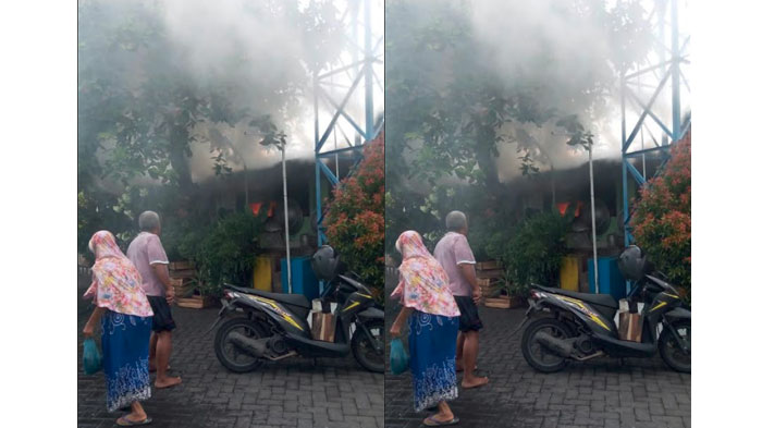 Petugas Sempat Kesulitan Padamkan Api yang Hanguskan Usaha Katering di Kalisari Mulyorejo Surabaya