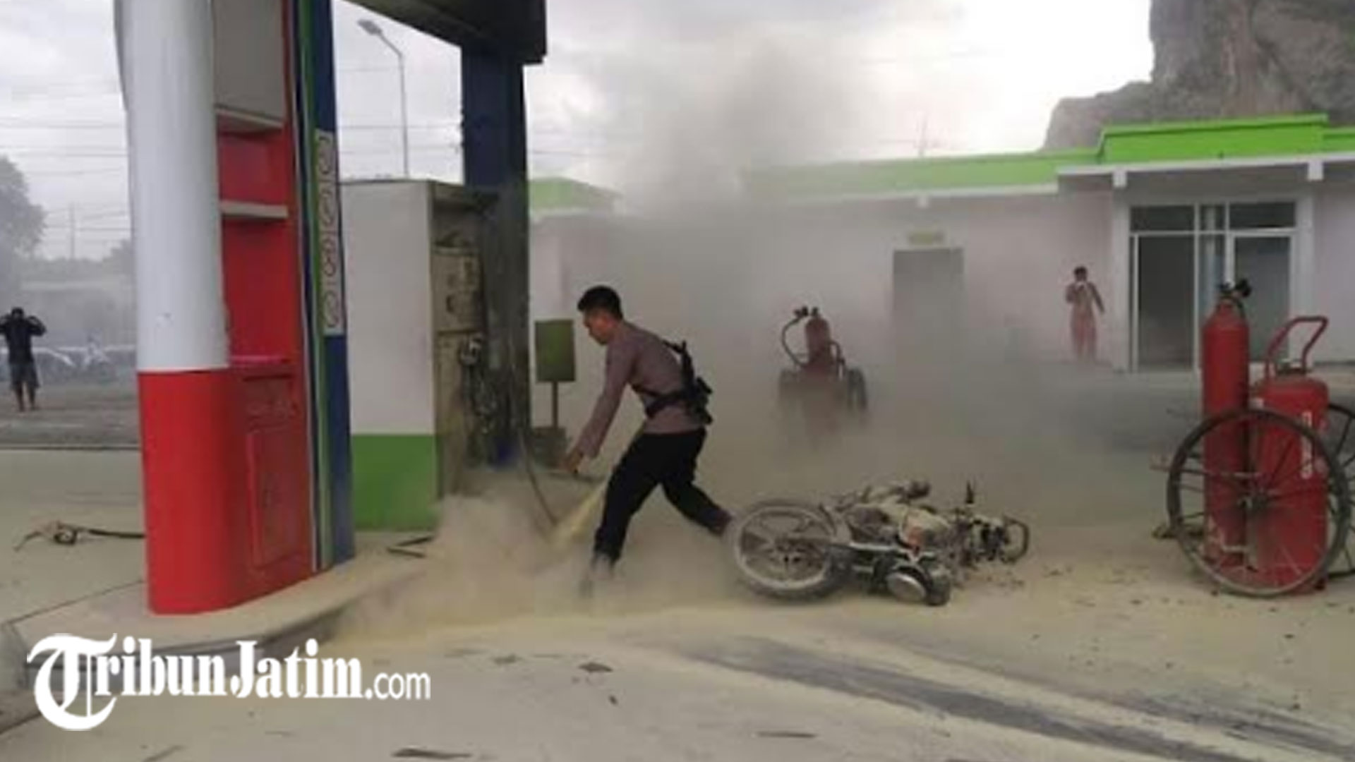 Motor Konsumen Keluar Api Usai Diisi Bensin, SPBU Watulonggo Kebakaran, Alami Kerugian Rp 300 Juta