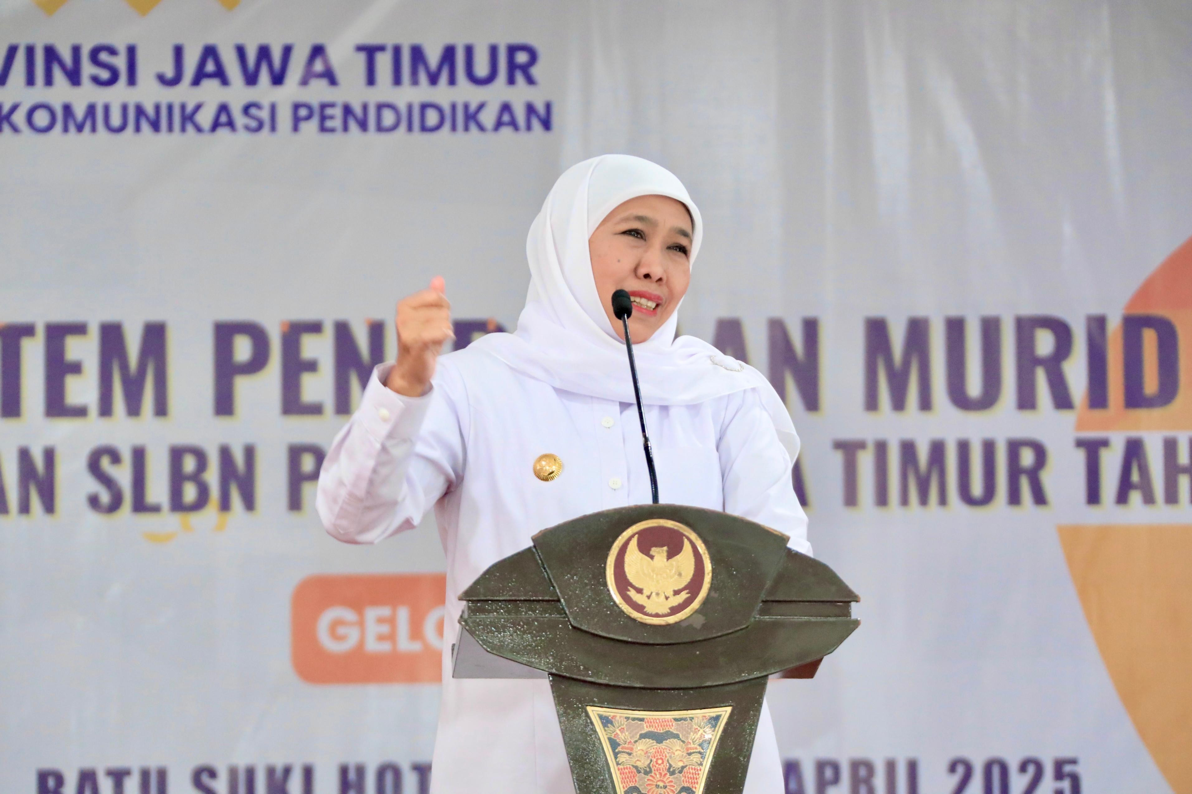 Pesan Gubernur Khofifah Jelang Sistem Baru SPMB Tahun 2025 pada para Kepsek: Jaga Integritas