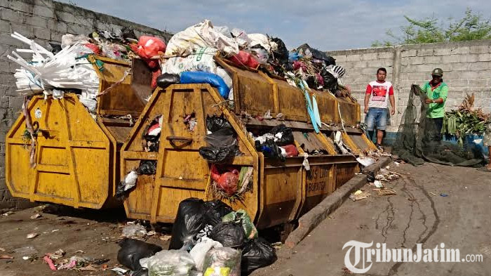 Dampak Pemblokiran TPA Segawe, Sampah Menumpuk di TPS Tengah Kota Tulungagung Karena Tak Terangkut