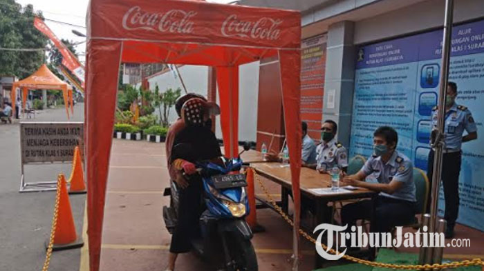 Lebaran Hari Kedua di Rutan Medaeng, Kunjungan WBP Diganti Layanan Penitipan Barang & Drive Thru