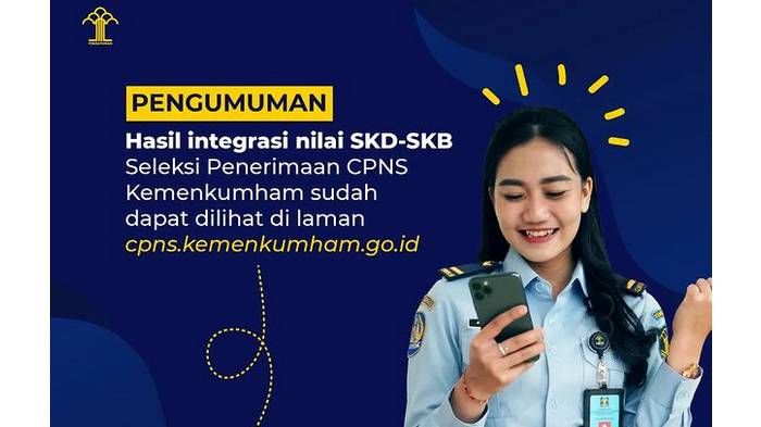 Cara Cek Hasil Tes CPNS Kemenkumham 2021 di cpns.kemenkumham.go.id, 4.558 Peserta Dinyatakan Lulus