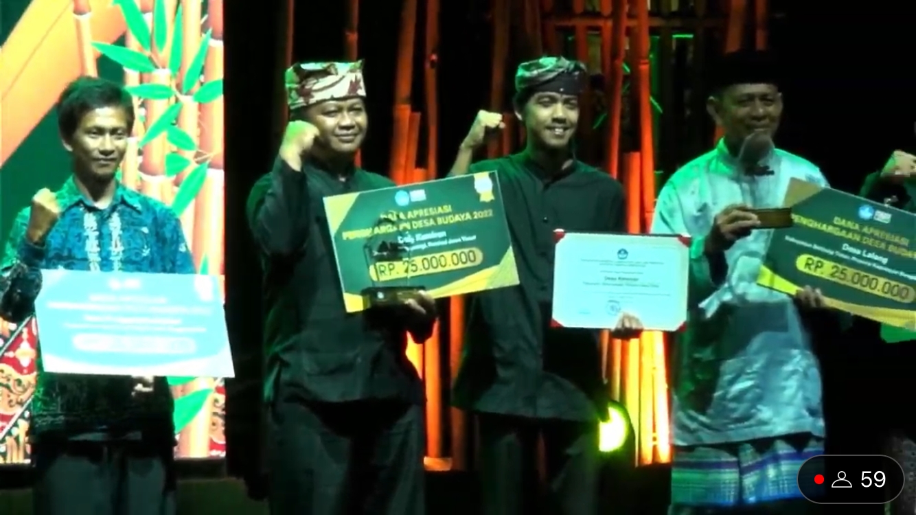 Satu-satunya dari Jatim, Desa Kemiren Banyuwangi Terpilih Jadi Desa Budaya 2022