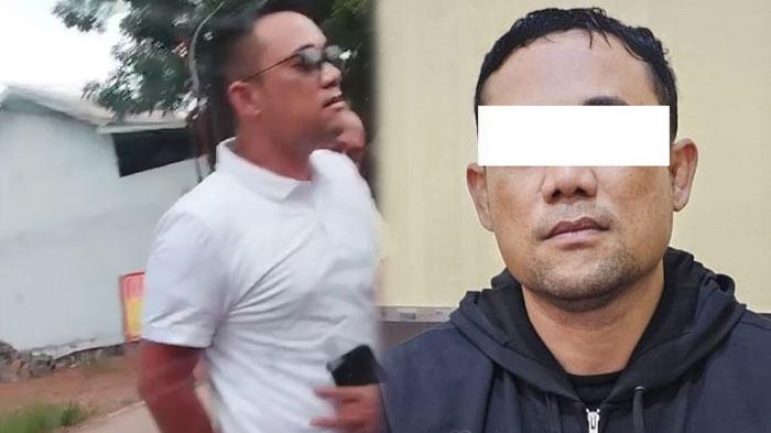 Tampang Polisi Pengemudi Mobil Alphard, Garang saat Tantang Warga Pakai Sajam, Lesu saat Ditangkap