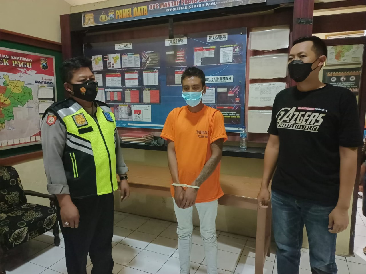 Pengamen asal Jombang Diringkus Polsek Pagu Kediri Seusai Mencuri Ponsel Milik Warga Kayen Kidul