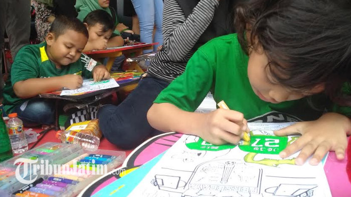 70 Bonek Cilik Tak Mau Kalah Unjuk Gigi di Acara Kapal Api Bonek Fair 2019, Simak Keseruannya!