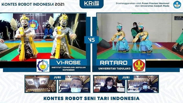 Tim Robotika ITS Borong Juara KRI 2021 Wilayah II, Sabet 8 Penghargaan dari Enam Kategori