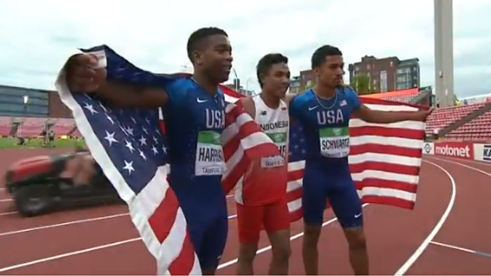 Video Detik-detik Kemenangan Lalu Muhammad Zohri Kalahkan Sprinter AS di Kejuaraan Dunia U20 IAAF