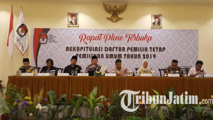 KPU Jawa Timur Tetapkan DPT untuk Pemilu 2019, Naik 399.042 Jika Dibandingkan Pilgub Jatim 2018