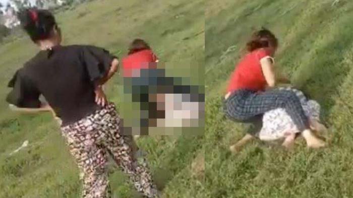 VIRAL Gadis ABG Dihajar di Lapangan, Sampai Bersujud, Berawal dari 'Perang' di WA, Polisi Bertindak
