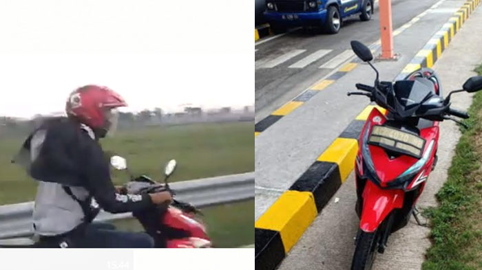 VIDEO DETIK-DETIK Pengendara Motor Lewat Tol Mojokerto-Jombang karena Ikuti GPS, Lihat Nasibnya Kini