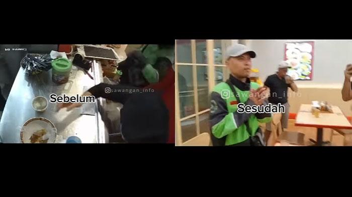 Diduga Tak Sabar dan Ingin Pesanan Didahulukan, Driver Ojol Pukul Karyawan Resto, Videonya Viral