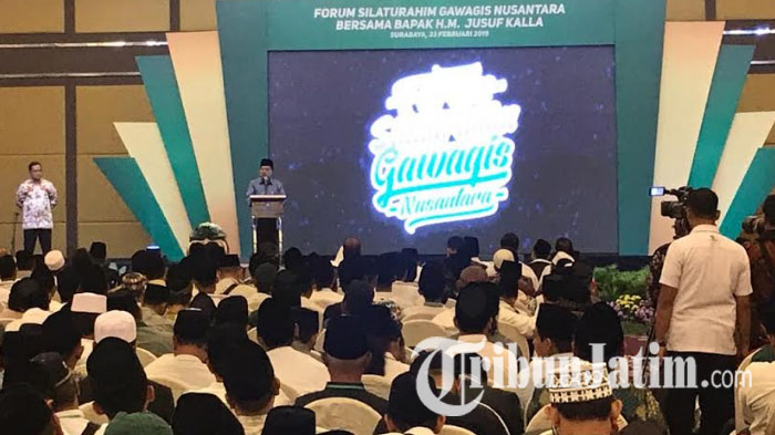 Hadiri Forum Gawagis Nusantara, Jusuf Kalla Ingatkan Pentingnya Kesinambungan Kiai Sepuh dan Muda
