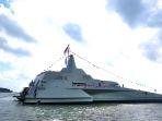KSAL TNI Luncurkan KRI Golok, Kapal Perang ‘Siluman’ Buatan Banyuwangi