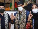 Ketika Menteri BUMN Erick Thohir dan Menparekraf Sandiaga Uno Bertemu di Banyuwangi