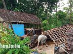 Puting Beliung Sapu Rumah Warga Blitar, Balita Selamat Berteduh di Kandang Kambing, Emak-emak Nangis