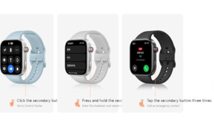 2 Tombol pada Redmi Watch 6