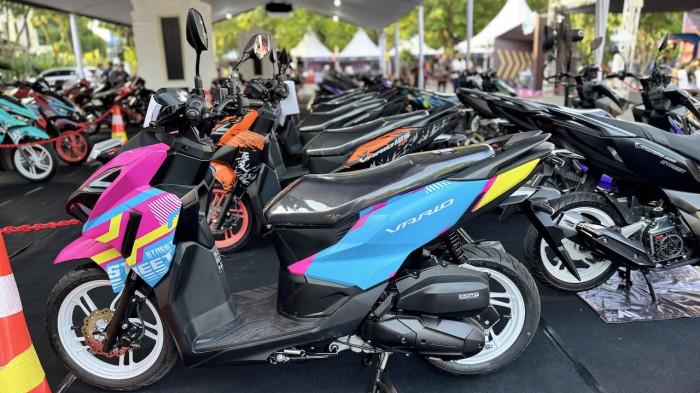 Area Vario Modification Contest di acara “Laki Code” Area Parkir Barat Jogja Expo Center (JEC). (Dok. Astra Motor Yogyakarta)