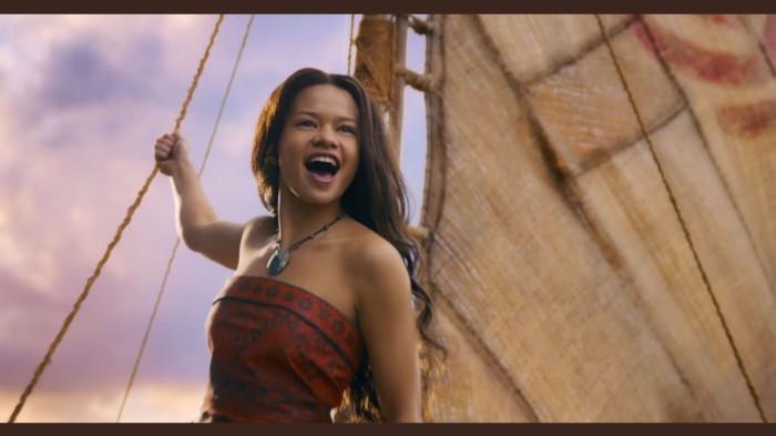 Catherine Laga'aia sebagai Moana dalam live-action 