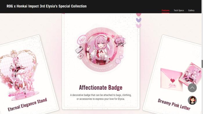 Aksesoris dari Kolaborasi ROG x Honkai Impact 3rd