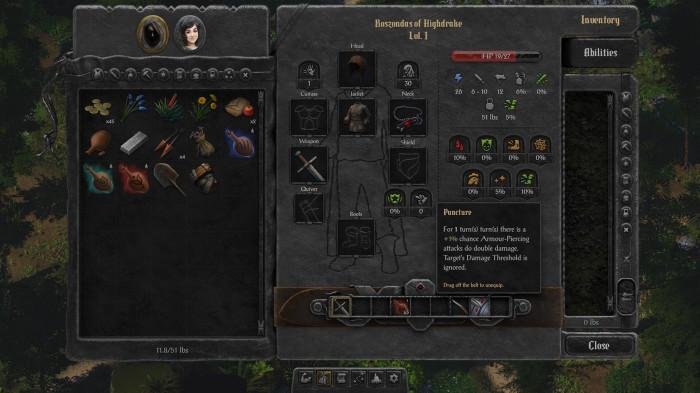 Fitur pada game Swordhaven: Iron Conspiracy dimana pemain diberi kebebasan untuk build karakter.