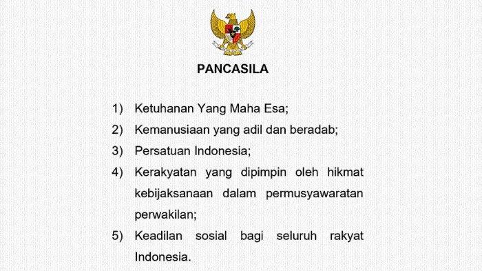 PANCASILA Bunyi Sila 1-5, Arti Lambang Pancasila, dan Filosofi Burung Garuda