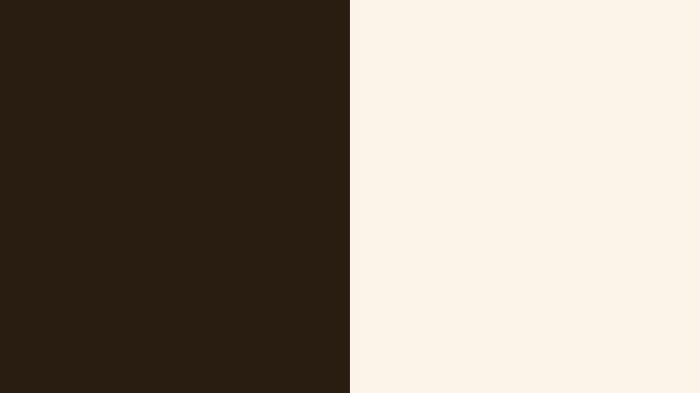 Coklat tua dan Cream