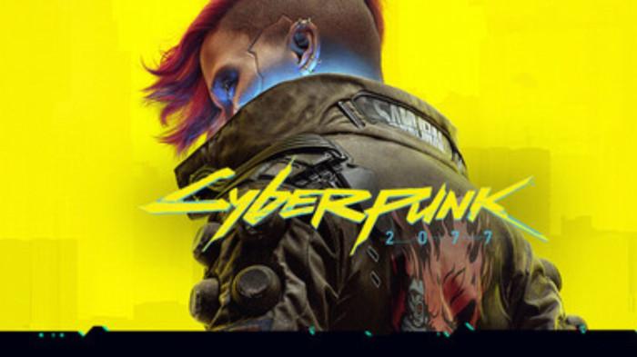 Tampilan cover game Cyberpunk 2077 dengan karakter utama V