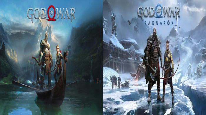 Cover God of War dan God of War Ragnarok