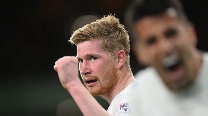 De Bruyne Cetak Empat Gol Bawa Man City Dekat dengan Gelar Premier League