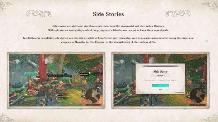 Fitur Cerita Sampingan Monster Hunter Stories 3