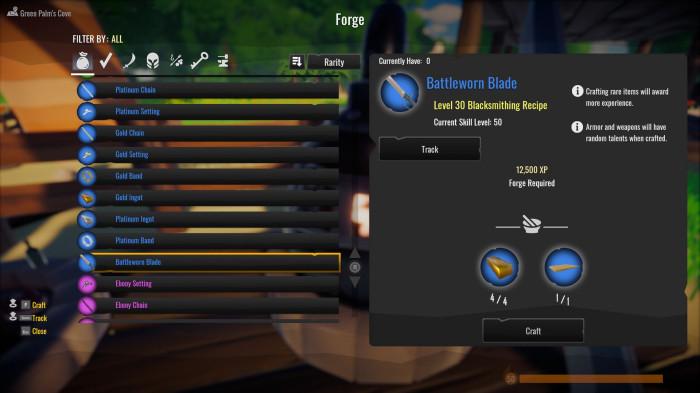 Fitur Crafting Salt 2: Shores of Gold