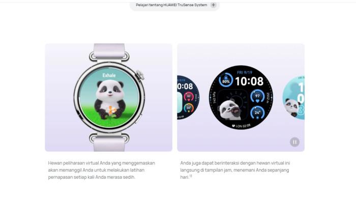 Fitur Kesehatan Huawei Watch GT 6 dengan bantuan hewan peliharaan virtual