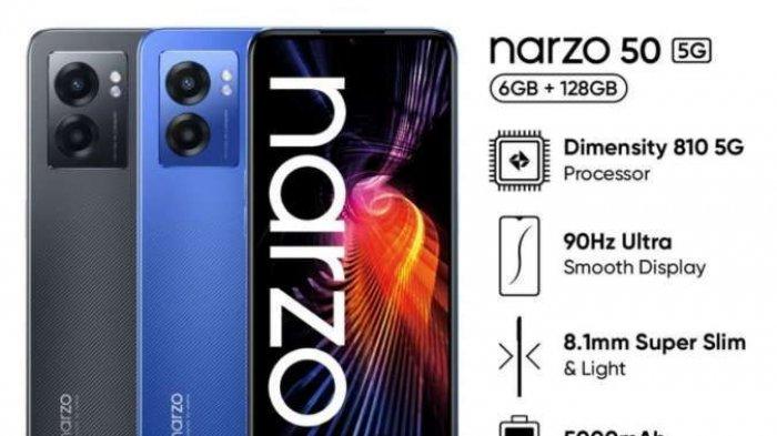 Keunggulan HP Realme Narzo 50 5G,Dibekali Panel Layar LCD IPS 6,6 inci FHD+,Selengkapnya Ada Di Sini