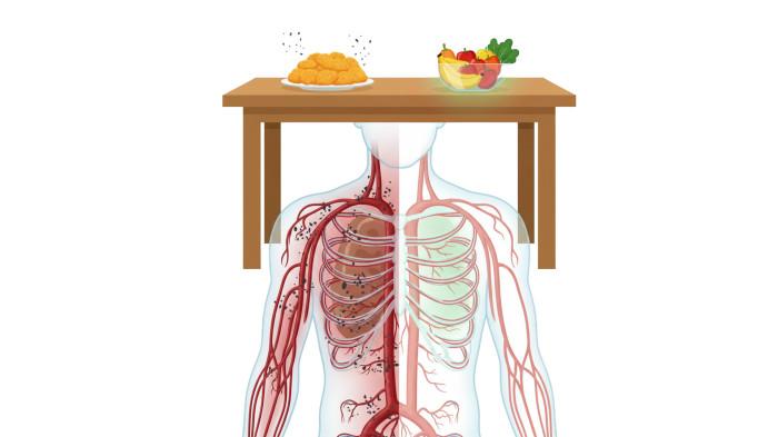 Ilustrasi bahaya mengonsumsi gorengan dibandingkan makanan berserat di saat berbuka puasa. (AI Gemini)