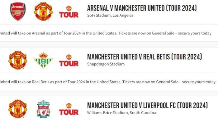 LIGA INGGRIS:Jadwal Pramusim MU vs Arsenal, Liverpool, Man City vs AC Milan,Barca, Chelsea vs Madrid