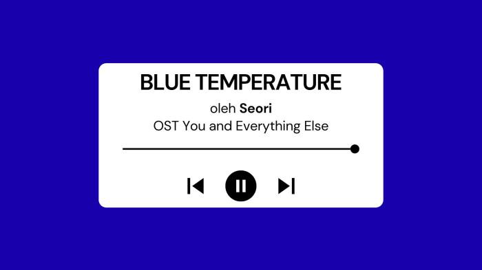 Lirik Lagu BLUE TEMPERATURE - Seori OST You and Everything Else