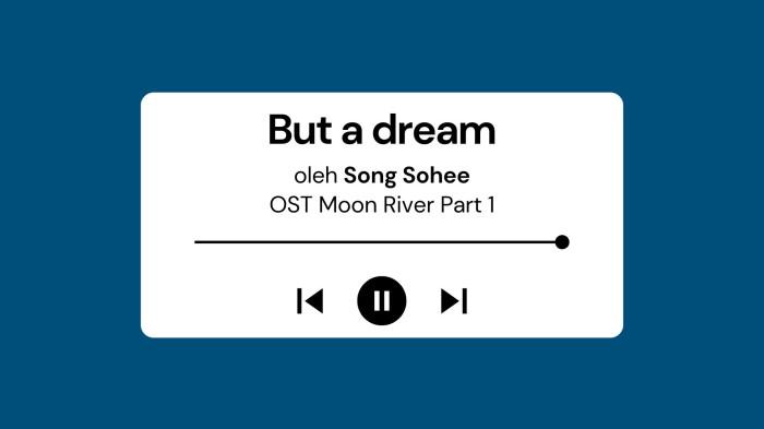 Lirik Lagu dan Terjemahan But A Dream by Song Sohee OST Moon River Part 1