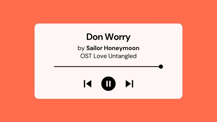 Lirik Lagu Don Worry Sailor Honeymoon OST Love Untangled