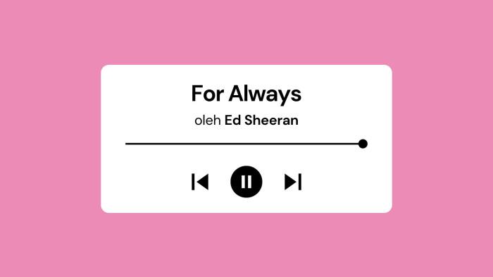 Lirik Lagu For Always - Ed Sheeran dengan Terjemahan Bahasa Indonesia