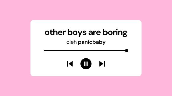 Lirik Lagu Other Boys Are Boring - Panicbaby
