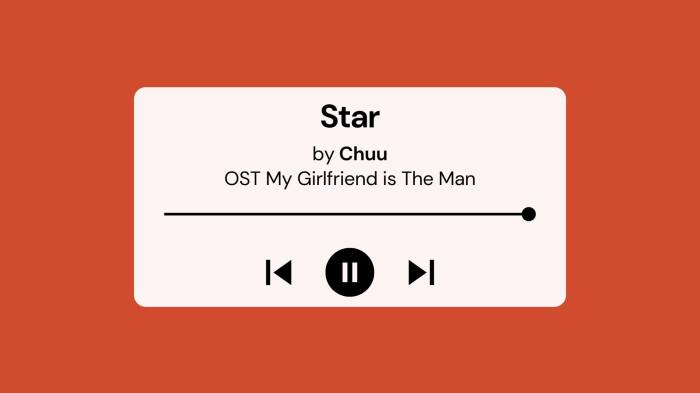 Lirik Lagu Star Chuu OST My Girlfriend Is The Man Part 5 dengan Terjemahan