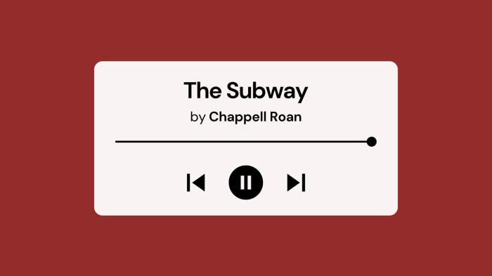 Lirik Lagu The Subway Chappell Roan