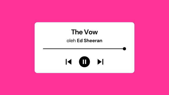 Lirik Lagu The Vow - Ed Sheeran dengan Terjemahan Bahasa Indonesia