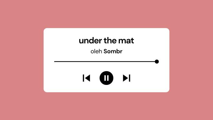 Lirik Lagu Under The Mat - Sombr dengan Terjemahan Bahasa Indonesia