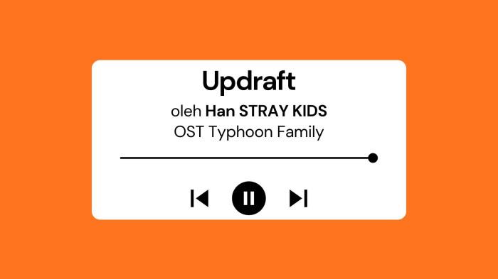 Lirik Lagu Updraft - Han Stray Kids OST Typhoon Family Part 3