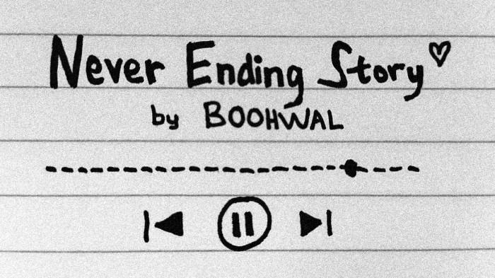 Lirik Lagu dan Terjemahan NEVER ENDING STORY oleh BOOHWAL
